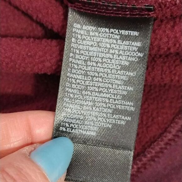 The North Face Burgundy Recover Up Crew Popover Sweater Large - Picture 14 of 15